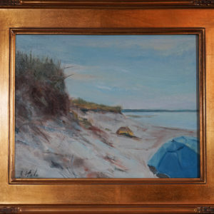 Cape cod beach painting, cape cod artwork, dunes oil painting cape cod, cape cod seascape